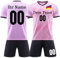 OPUTWDF Fussball Trikot kinder Jungen Set Personalisiert Fußball Trikot mit Eigenem Namen für Erwachsene und Kinder Football Fussballtrikot