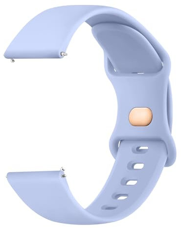 Tobfit Uhrenarmband für 20mm Armband Silikon Uhrenarmband mit Schnellverschluss Geeignet Ersatzarmband 20mm für Damen Herren(Baby Blau)