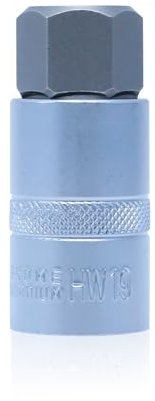 CCLIFE Douille Hexagonale de 1/2 19 mm CR-V Acier S2 Pour Clé à Douille 1 PCS HW19