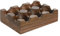 Space Home - Huevera Decorativa en Madera de Acacia - Organizador para Huevos - Envase para Huevos con Capacidad para Guardar 6 Huevos - Bandeja para Huevos - Huevera Nevera - Porta Huevos