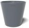 POTS&MORE Pflanztopf Conico 20 (ø 20 cm, runde Form, Farbe Grau, Höhe 18 cm, Übertopf Kunststoff, für Zimmerpflanzen) VP012001