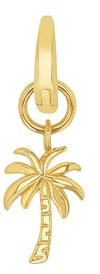 Amor Charm 925 Sterling Silber Damen Charms, 1,9 cm, Gold, Palme, Kommt in Schmuck Geschenk Box, 2038518