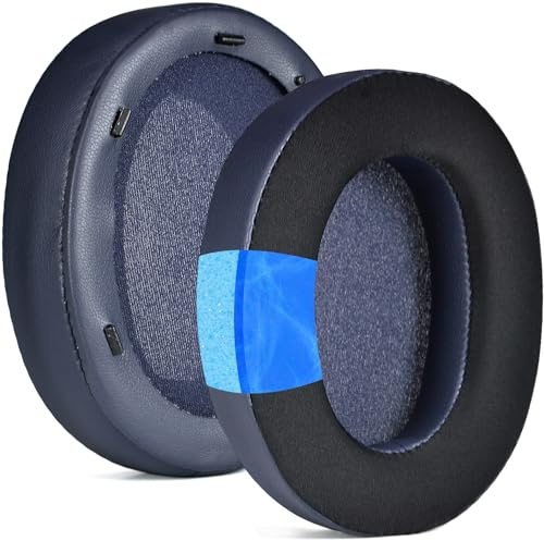 INF Ersatz-Ohrpolster für Sony WH-XB910N XB910N, Reduzieren Sie störenden Lärm von außen, Isolierung und Komfort, Proteinleder + Flanell + Memory-Schaum, blau