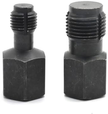 JUUDDENPARTS 2Pcs Oxygen Sensor Socket Thread Chasers Set, Black Oxygen Sensor Thread Chasers, Metal Repair Tool for Spark Plug (M12x1.25mm M18x1.5mm)