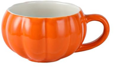 Taza De Calabaza Para Niños - Taza De Café De Calabaza De Halloween, Taza De Calabaza De Cerámica | Taza De Café Saludable Con Calabaza De Halloween Con Tapa, Glaseado Suave, Tazas De Halloween Para