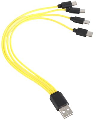 YiQinzcxg USB C Charging Cable Type C Output Splitter Cord Adapter Connectors Wire Fast Charging For LED Light Fan Toy Phones