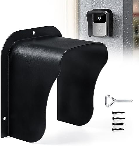 2 Pack Ring Doorbell Cover Weatherproof, Large Metal Ring Doorbell Protector, Access Control Rain Cover, Outdoor Keypad Cover Protector, Ring Video Doorbell Waterproof Cover, Camera Doorbell Cover