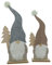 WB wohn trends Weihnachts-Wichtel mit Bart 2er Set, 51cm hoch, Deko-Figur aus Filz und Holz
