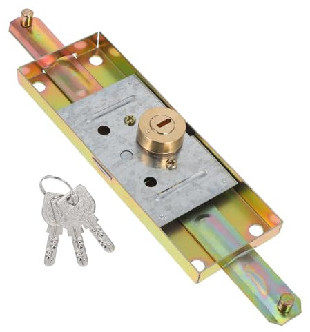 Gadpiparty Ensemble Serrure De Porte De Volet Kit D'installation De Loquet De Porte Loquet De Portail Rabattable Serrure Porte Patio Coulissante Serrures De Porte Commerciales Acier