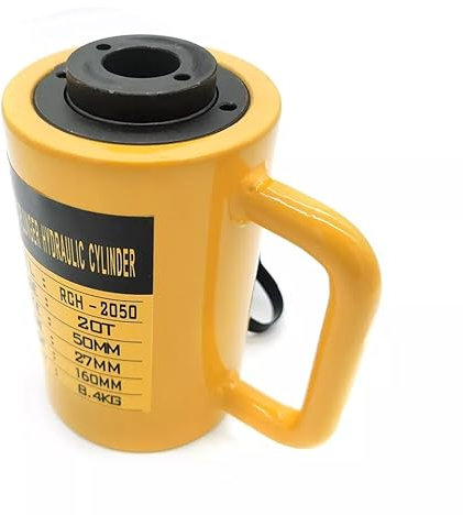 Cylindre hydraulique 20T avec course de 160 mm – Cylindre creux, cylindre à piston creux, cric et pompe à huile manuelle Hydraulic Ram Cylinder pour bâtiments et ponts RCH-2050