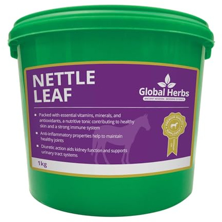 Global Herbs Nettle Leaf Equine Circulation, Skin & Vitality Support Cut Herb 1kg
