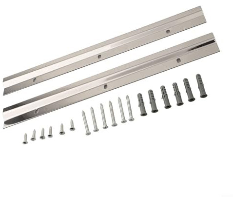 Fauhapyway Für französische Klammern, robuste Metall-Z-Klemmen, Bilderrahmen-Aufhänger, Schienensystem, Wandmontage, Kunstwerk, Spiegel, Fotos, Display, 30 cm, 2 Stück
