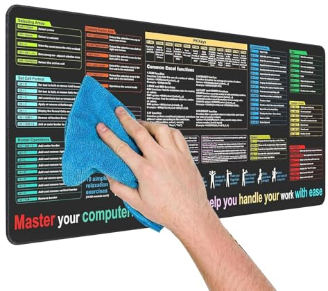 Shortcut-Pad, Oversized Oversized Short Cut Mouse, non-slip, pad-Resistant, Computer-Zubehör für Programmierer zu Hause Clerks Studienräume