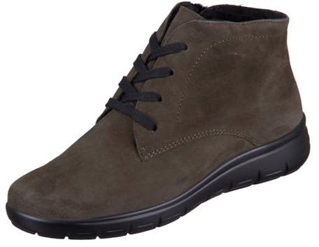 Semler Greta Damen Schnürstiefeletten Veloursleder | Stiefeletten, Tanne, Grün, Reißverschluss, Komfort, Damen, Schuhe