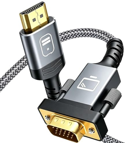 Câble HDMI vers DVI, Câble bidirectionnel DVI HDMI 1.8m, DVI-D 24+1 Mâle vers HDMI Mâle Câble Adaptateur Haute Vitesse 1080P Full HD pour Moniteur TV Projecteur PC Ordinateur Portable Console Décodeur