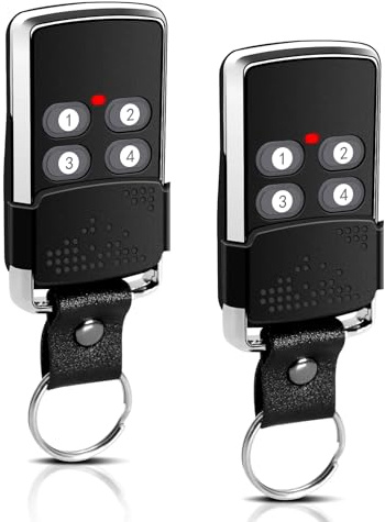 Ghekkli 433,92MHz Garagentor Fernbedienung, Garagentoröffner Handsender Kompatibel mit Wisniowski EL11Q, EL12Q, EL13Q, EL17Q ELN, Rolling Code 4 Kanäle, 2 Stücke