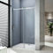 Porte de douche 120x195 cm porte coulissante, cabine de douche coulissante, 8mm verre trempé, vitrification NANO, anticalcaire, installation en niche