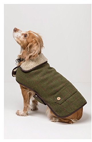 Rydale Country Pet Stylish Dog Coat Tweed Jackets Green Brown Winter Coat