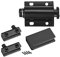 Sourcingmap Magnetschnäpper für Glastüren, 5–6 mm, ABS, schwarz, mit Klemm-Set