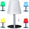 Northpoint LED Akku Tischlampe Tischleuchte 30 Stunden Laufzeit 30cm Warmweiß Dimmbar Aufladbar RGB Wasserfest