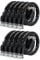 Cat 6 Ethernet Cable 3ft (10 Pack) (at a Cat5e Price but Higher Bandwidth) Flat Internet Network Cables - Cat6 Ethernet Patch Cable Short - Black Computer LAN Cable with Snagless RJ45 Connectors