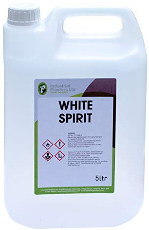 Industrial Plasters Ltd White Spirit for Paint, Linseed Oil, Thinning and Brush Cleaning 5L & 25L (5 litres)