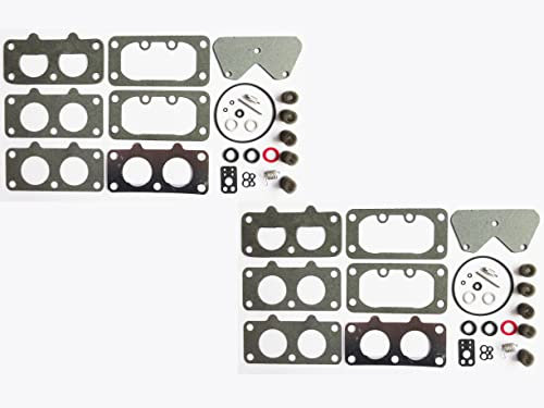 Kit di riparazione/ricostruzione carburatore sostituisce Briggs & Stratton 797890 per motori verticali B & S 40H700 e 446700 (confezione da 2)
