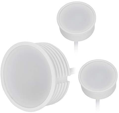 HCFEI 3x Module LED 5W Ultra Plat ø50x22 mm pour Spot de Plafond & Encastrable, Blanc froid 6000K, 425lm, 230V, Remplace Lampe GU10 MR16