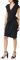 Amazon Essentials Women's Classic Cap Sleeve Wrap Dress (Available in Plus Sizes), Black, M