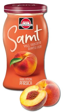 Schwartau Samt Pfirsich | Marmelade ohne Stücke & Kerne | 270 g