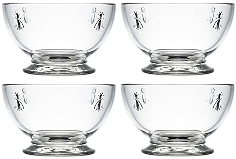 La Rochere Bee Glass Bowl 500ml Set of 4