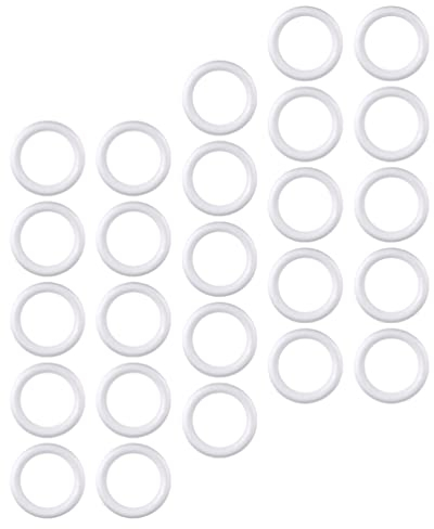30 Stücke Styropor Ring Styroporkranz Schaumkranz Halbring Styroporring Ringe Weihnachtskranz Blumenkranz Dekokranz für DIY Basteln Handwerk Weihnachten Hochzeit Deko