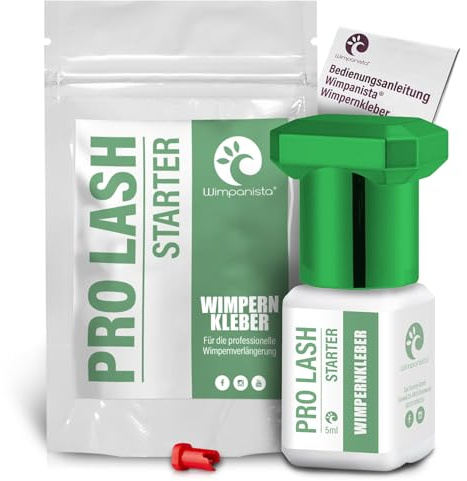 Wimpernkleber Wimpanista Pro Lash Starter mit einer Wimpern-Haltbarkeit bis zu 6 Wochen! Für die Wimpernverlängerung. 5ml.