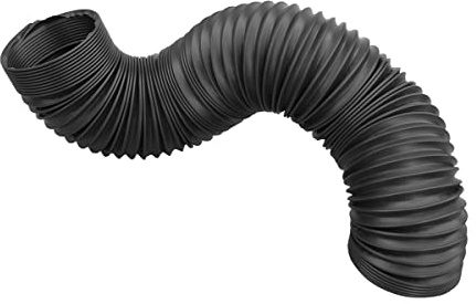 POWERTEC 70198V - Tubo flessibile per la raccolta della polvere, 6,3 cm x 91 cm, nero, 1 pezzo