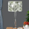 Poceacles Grand abat-jour 43,2 x 43,2 x 26,4 cm imprimé feuilles de palmier Abat-jour tambour pour lampe suspension de sol, abat-jour UNO pour enfants, hommes, femmes