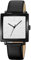 Simplicity Quadratische Damen-Armbanduhr, elegant, analoge Quarzuhr mit Lederarmband, wasserdichte modische Armbanduhr für Damen und Mädchen, Black White