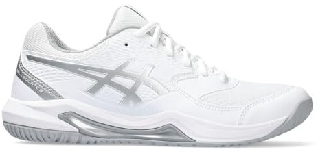ASICS Dedicate 8 Woman Tennis Shoes White Silver