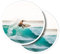 Vinyl-Aufkleber, rund, 10 cm, Motiv: Bali Surfer Wave Ocean Surfen für Laptops, Tablets, Gepäck, Scrapbooking, Kühlschränke #50178