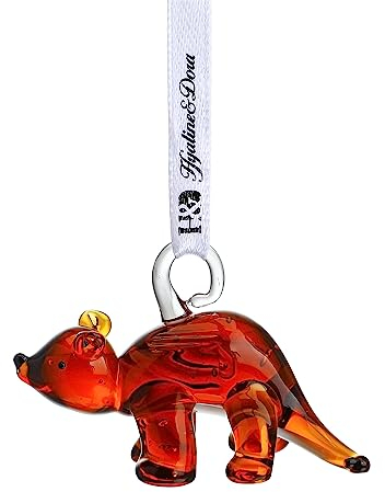 Seeotter aus geblasenem Glas, zum Aufhängen, 6,3 cm, Kunstglas, Meerestier, hängende Dekoration mit Band für Fenster, Weihnachtsbaumschmuck, Braun