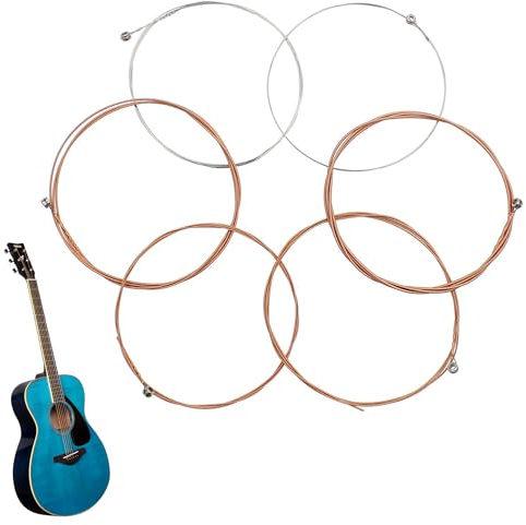 Gitarrensaiten Akustikgitarre Klassische Gitarre 6 Sätze Gitarrensaiten aus Kupfer für Western-Gitarre Saiten Phosphor Bronze Gitarren Zubehör High Tension Guitar Strings Gitarrensaiten Stahl
