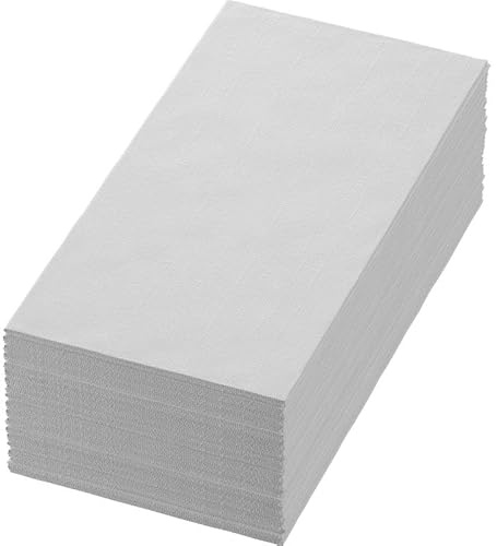 1500 Duni Tissue-Servietten 40 x 40 cm Weiß 2-lagig, 1/8-Falz