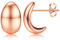 Diamday Orecchini Donna Oro Orecchini Goccia d'Acqua Argento 925 Orecchini Cerchio Spessi Dorati Orecchini Dupes Oro Orecchini Cerchio Grosso Anallergici Leggeri Orecchini Goccia Chunky Moda Gioielli