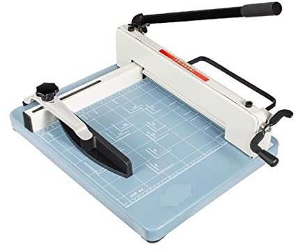 12/17 Zoll manueller Papierschneider Guillotine-Trimmer Hochleistungs-300-500-Blatt-Aktenvernichter for Fabrik-Schulbüro-Zubehör(12 Inch 400 Sheets)