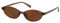 FEISEDY Vintage Oval Katzenaugen Sonnenbrille Damen Klein Schmal Cateye Brille Retro mit UV400 Schutz B0257