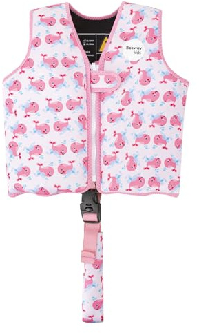 BEEWAY Swim Vest - Swim Jacket for Kids (Up to 3yrs) / Buoyancy Aid for Swimming with Removeable Floats and Safety Strap & Buckle