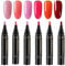Polishey Nail Polish Pens UK, 6 Colors Nail Varnish Pens Set, Gel Nail Polish Pen, Quick Dry One-Step Gel Nail Polish, Nail Polish Gel Pen 5ml, Soak Off DIYs Nails Art Sets Tools For Women Girls