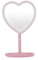 KASANOVA Miroir de table coeur avec led rose