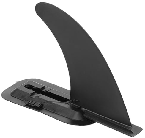 Beufee Abnehmbare Mittelflosse, aufblasbare Paddleboard-Flossen, Kajak-Stabilisator-Mittelflosse mit Basis Surffennen Abnehmbare Fin Dock Tail Fin Surfen Kajak Fin für Kajak-Surfbrett-Longboard