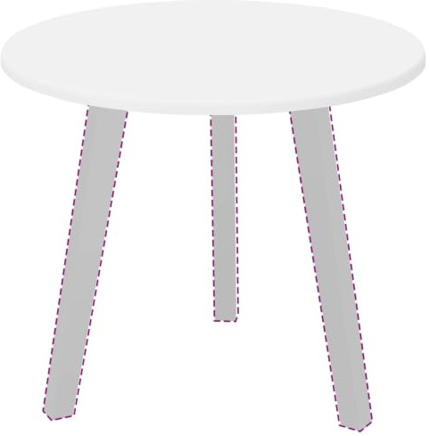 vidaXL Table Top White 50 x 50 x 1.5 cm Engineered Wood, A Stylish, Round Garden Table Top for Outdoor Dining, Modern Terrace Furniture, Durable Engineered Wood Design Surface