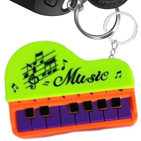 dzqad Llavero de Teclado electrónico, Colgante de Llavero de Piano,Llavero Pianista Juguete Teclado para Casa de Muñecas | Teclados Musicales Musical Colgante para Amantes de la música